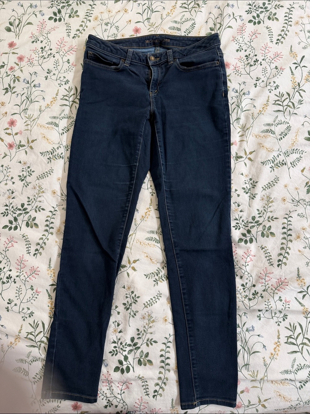 Michael Kors Navy Stretch Skinny Jeans